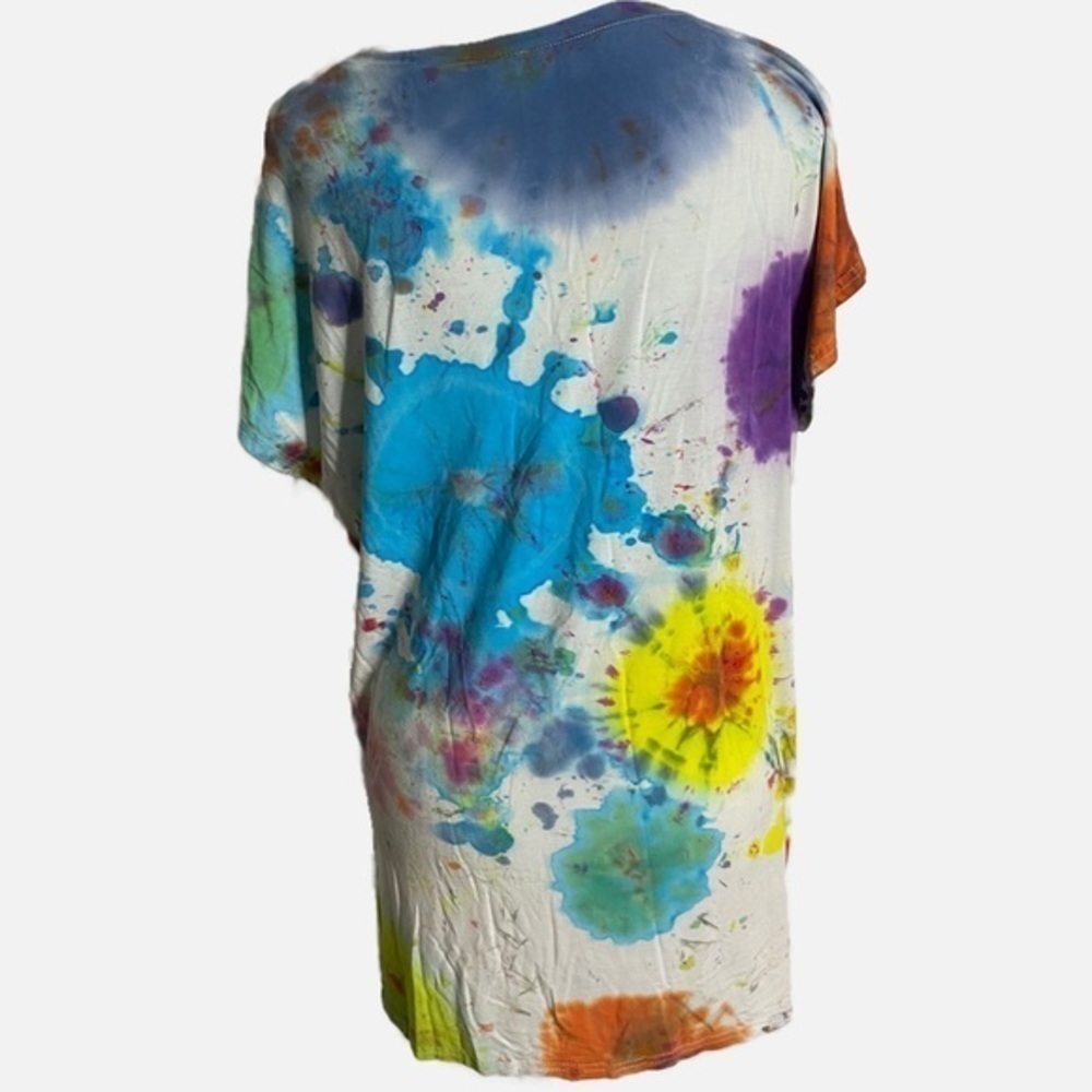 Unbranded Paintball Style Tie Dye V-Neck Short Sleeve Shirt - Picture 2 of 11